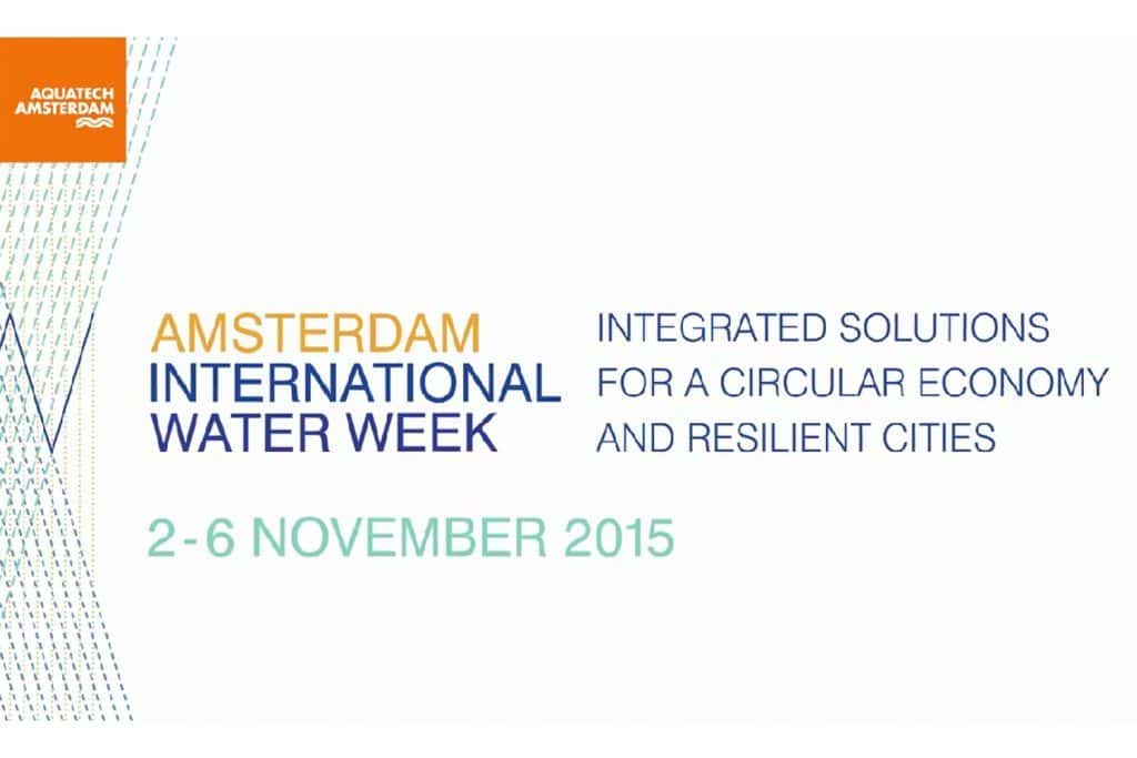 IWW AMSTERDAM INTERNATIONAL WATER WEEK 2015