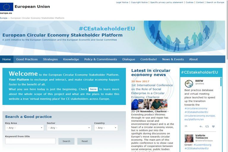 European Circular Economy Stakeholder Platform - plataforma europea de economía circular