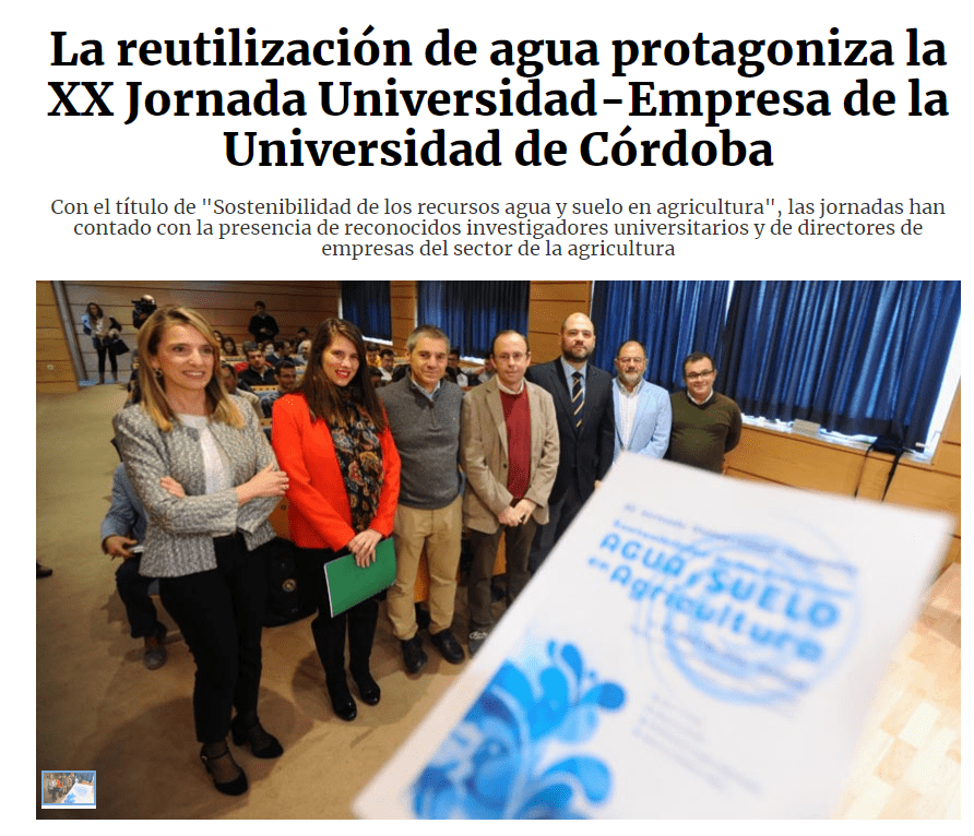 Revista Retema - Bioazul en la XX Jornada Universidad-Empresa